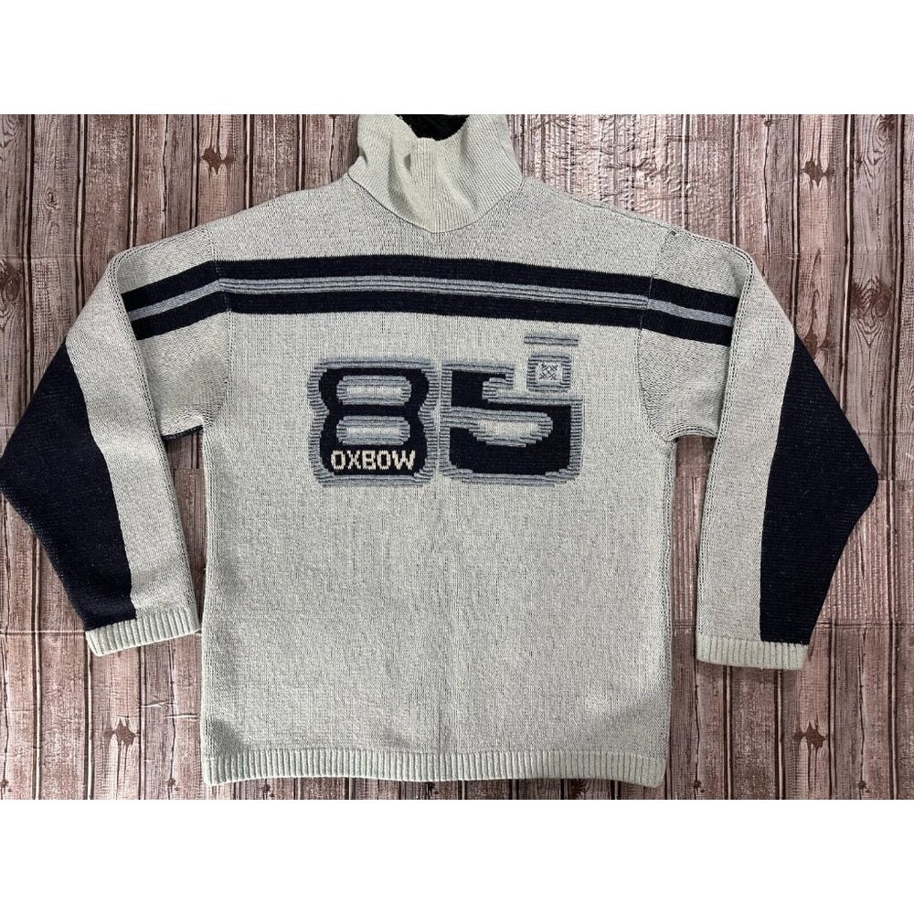 Oxbow Wool blend Knit ski Chandail Sweater Rare  Vintage 1985